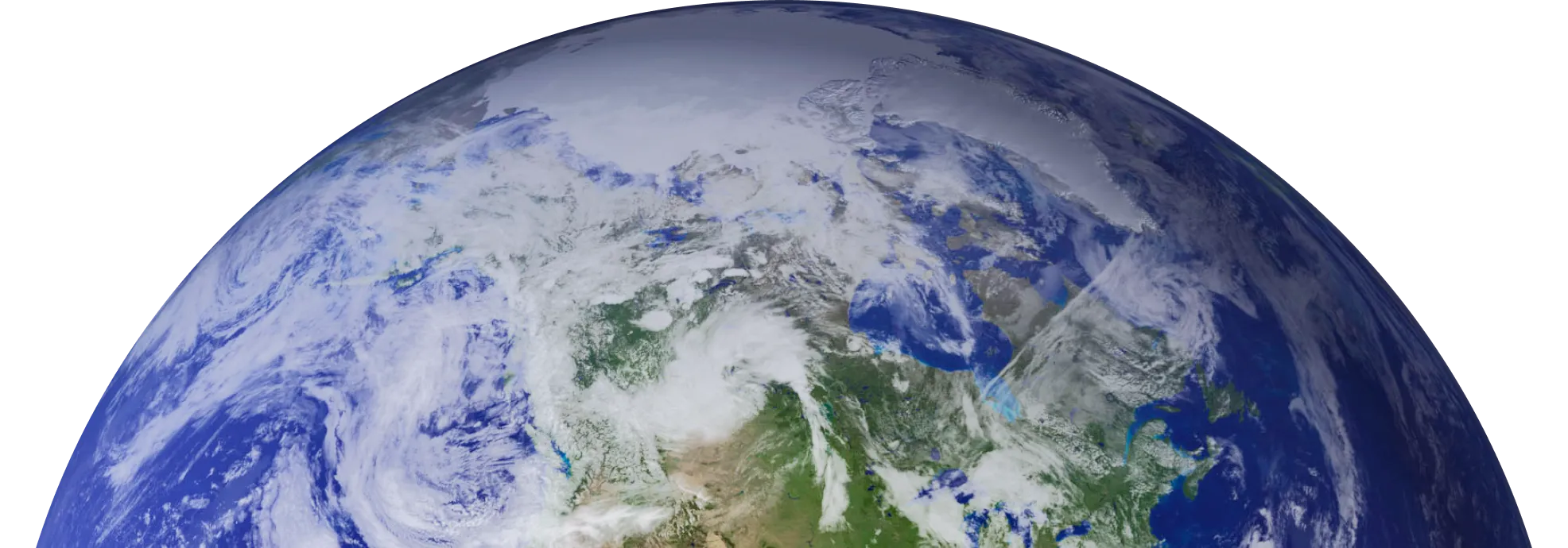 Zoomed out view of the planet